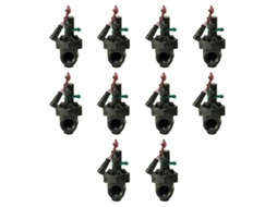 Conjunto de 10 válvulas solenoides RAIN Rn 150 9v de 1” com regulador de fluxo (150x150x150 cm)