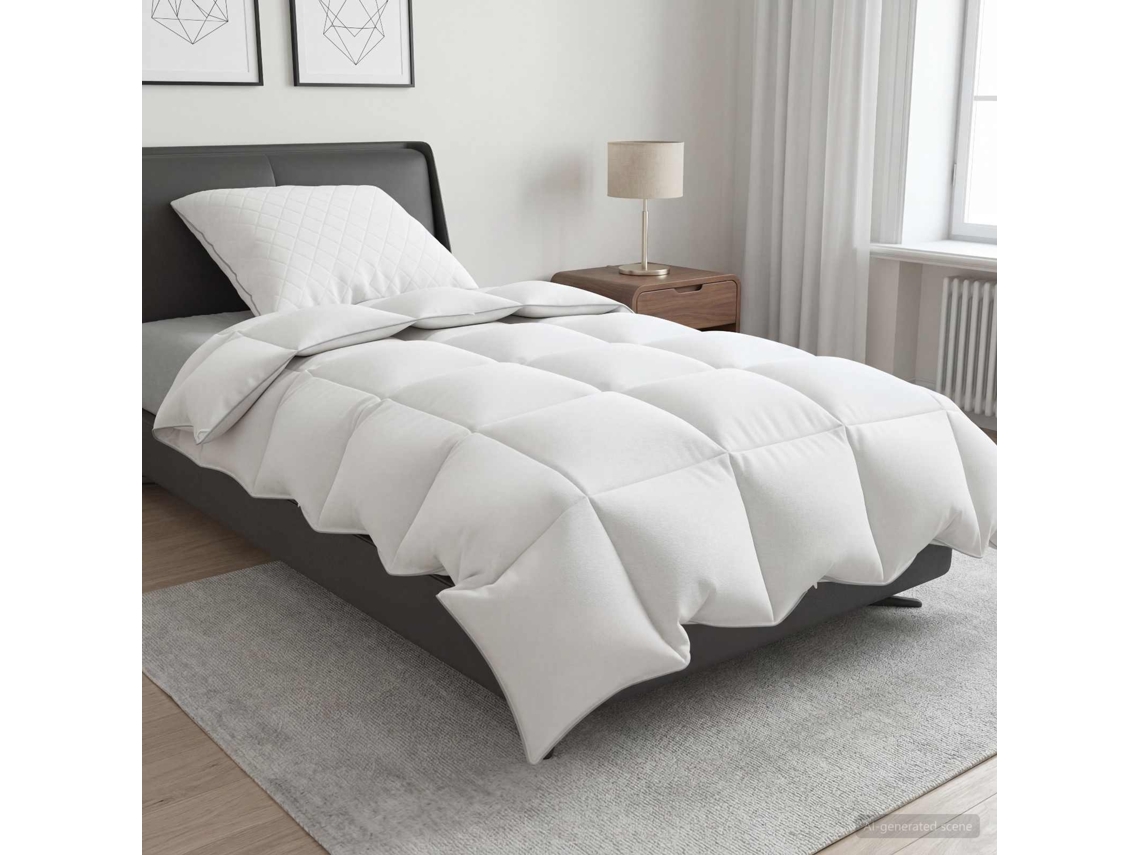 Vidaxl Conjunto De Edredão 90% Penas De Ganso Fulda 2 Unid. 210 Gsm