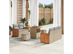 Vidaxl Conjunto De Sofá De Jardim 10 Unid. 7-número De Lugares