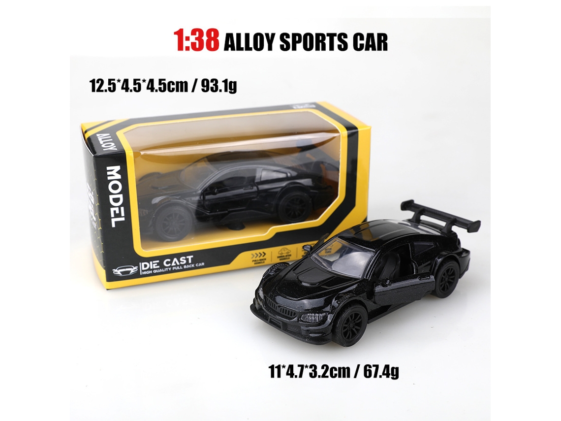 Miniatura de Carro em Escala 1/38, Modelo de Carro Clássico, Brinquedo Infantil. MDUG