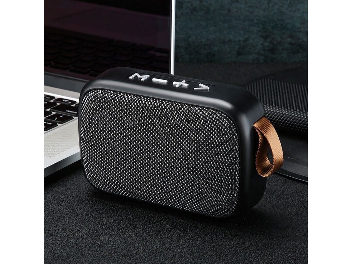 Caixa de Som MDUG Bluetooth com luz LED, cano curto
