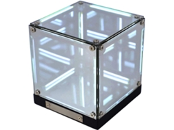 Luminária Luocute Infinity Cube, LED acrílico recarregável com controle remoto e ajuste de intensidade, ideal para...