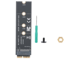 Placa Adaptadora M.2 Nvme Pcie3.0 Riser Para Macbook Air 2013-2017 Preto Abs