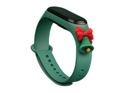 Pulseira de Natal para Xiaomi Mi Band 6 / Mi Band 5 Verde Escuro