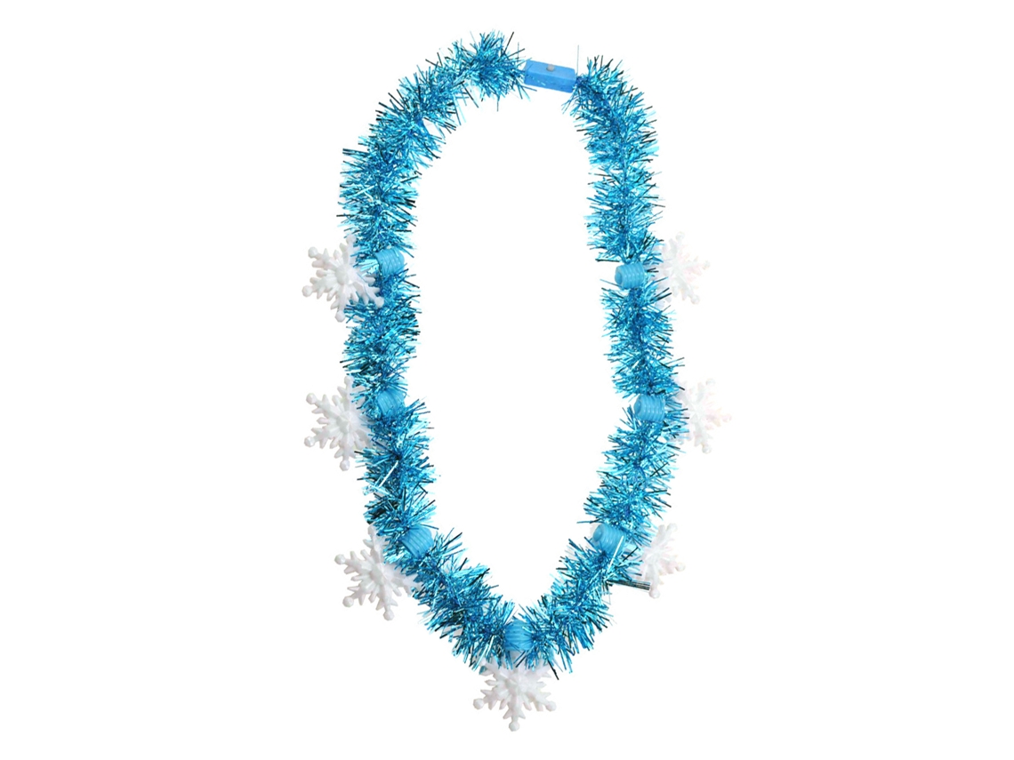 Laxiscreed Colar De Luzes Natalícias Com Bolas, Flores E 7 Lâmpadas Para Decoração Festiva