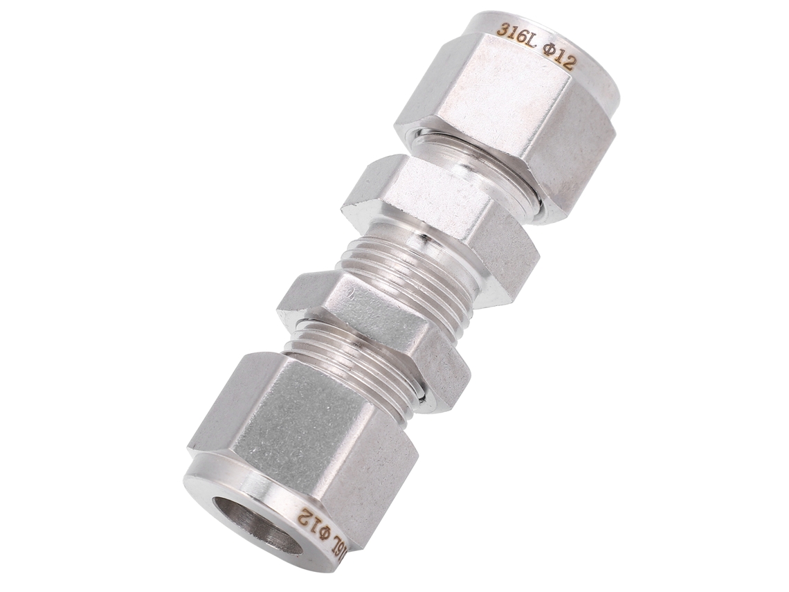 Conector Bulkhead Aço Inox 316 Com Dois Anéis