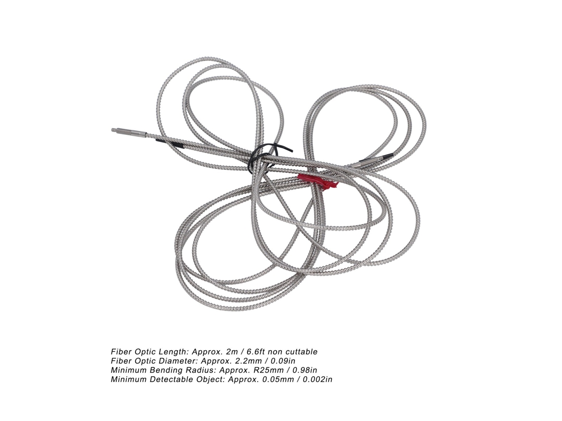 Sensor Ótico De Fibra Laxiscreed Com Alcance De Até 2100mm E Resistência Ao Calor