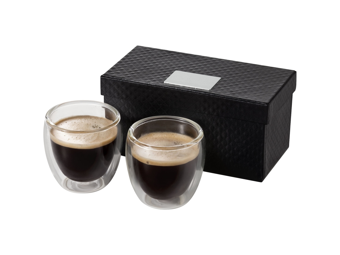 Set De 2 Tazas Espresso De Cristal "boda"