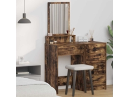 Vidaxl Mesa De Vestir Carvalho Defumado 50 X 41 X 140 Cm