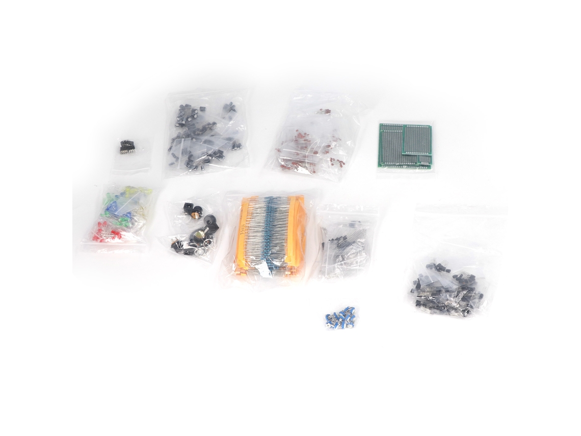 Kit De Componentes Eletrônicos Pcb Led Diodo Capacitor Eletrolítico Resistor Transistor Para R3