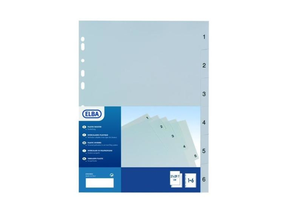 ELBA 400006684 Divisor de polipropileno PP multicolorido 31 peças