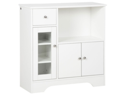 Armário Madeira Prateleiras 3 Níveis Ajustáveis 78x40x77,5cm Carvalho ZENCORE SERVICES
