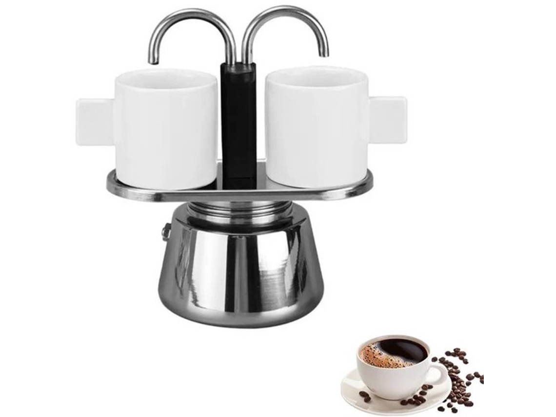 Koffiezetapparaat Mini 100 Ml - Café Filtro - Aço Inoxidável - Dobra - Para 2 Xícaras - Placa De Cozimento Café Filtro
