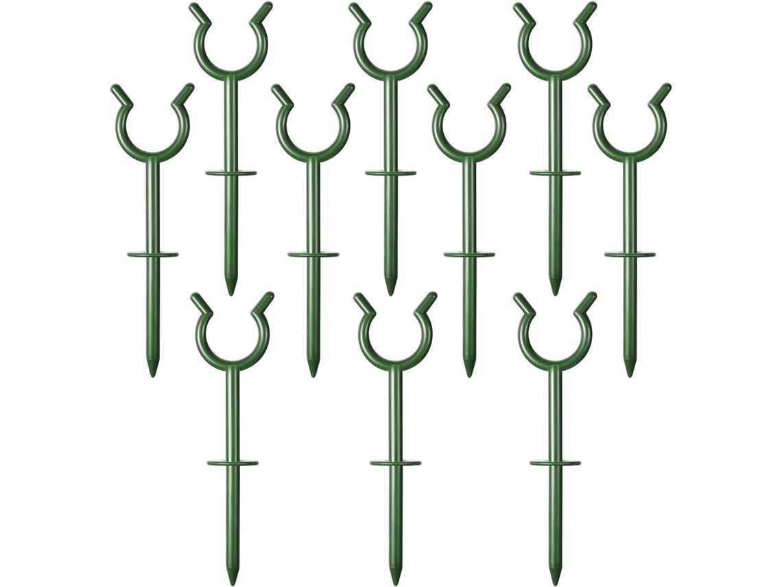 Conjunto De 10 Estacas Guia Para Mangueira, Suporte E Proteção