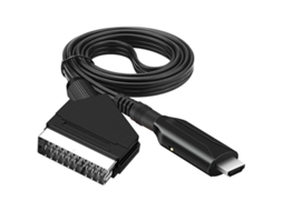 Cabo Scart para HDMI AQUAFORGE, adaptador conversor de áudio e vídeo 1080p/720p