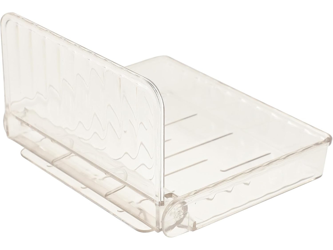Organizador De Prateleira Flutuante Plástico Transparente Para Parede, Ideal Para Banheiro E Cozinha Instalação Sem