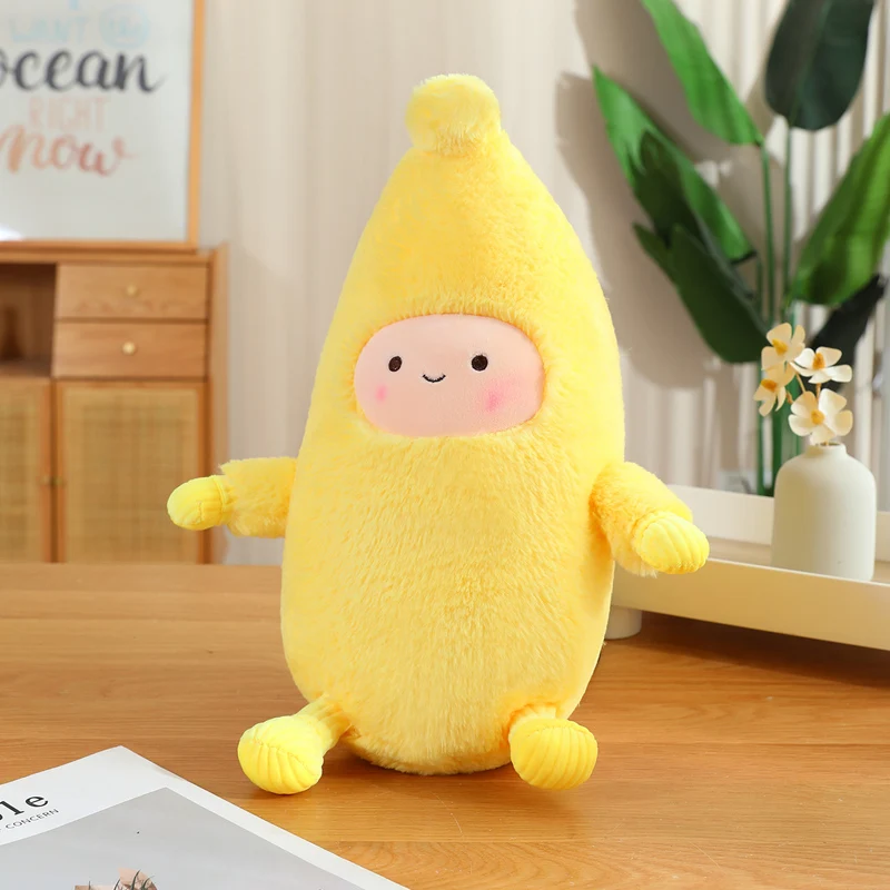 Almofada de Encosto para Adultos em Formato de Banana, Macia e Confortável. MDUG (sorriso, 55 Cm)