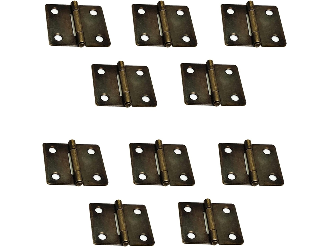 Conjunto De 10 Dobradiças Liga Metálica, Pequenas E Elegantes, Ideais Para Caixas De Madeira Vintage, Portas, Armários E