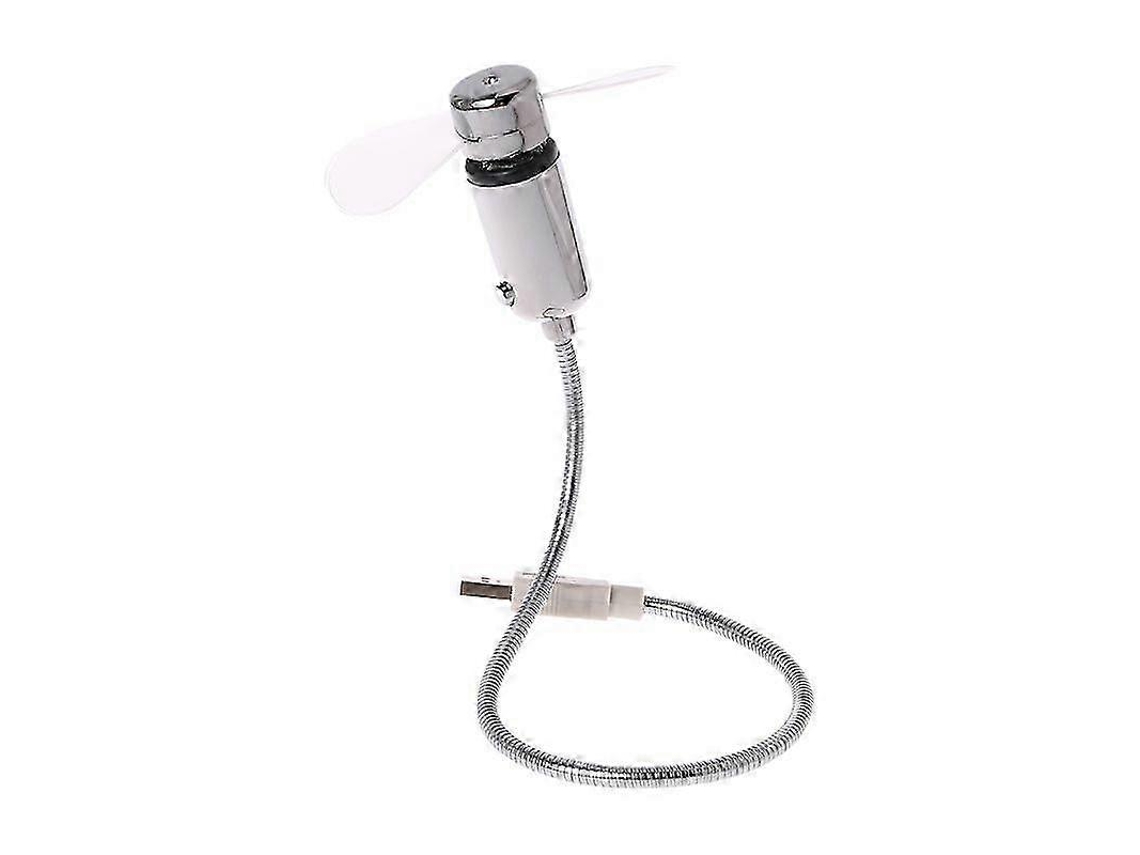 Gooseneck Usb Cooling Fan Led Flashing Time Display Function Clock Fan For Pc