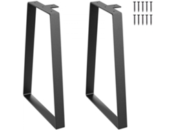 Conjunto de 2 Pernas para Móveis de Aço Sólido Trapezoidal VEVOR 406Mm para Mesas de Centro Diy