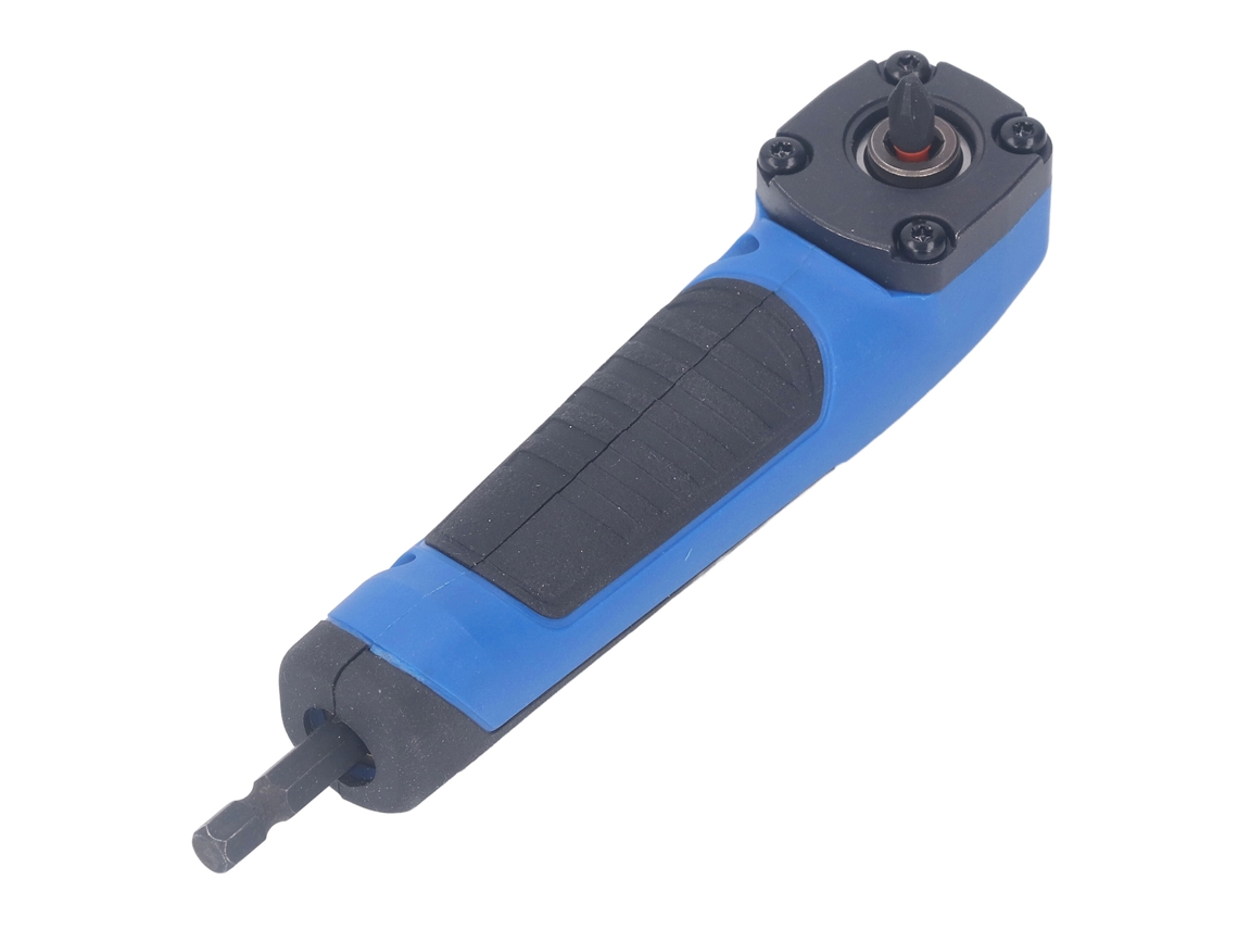 Adaptador de parafusadeira angular Retto 1/4 Polegada com 10 brocas para reparos e trabalhos