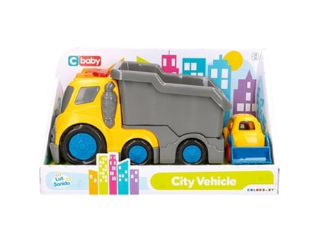 Cb Tump Truck With Excavator Light And Sound Transparente