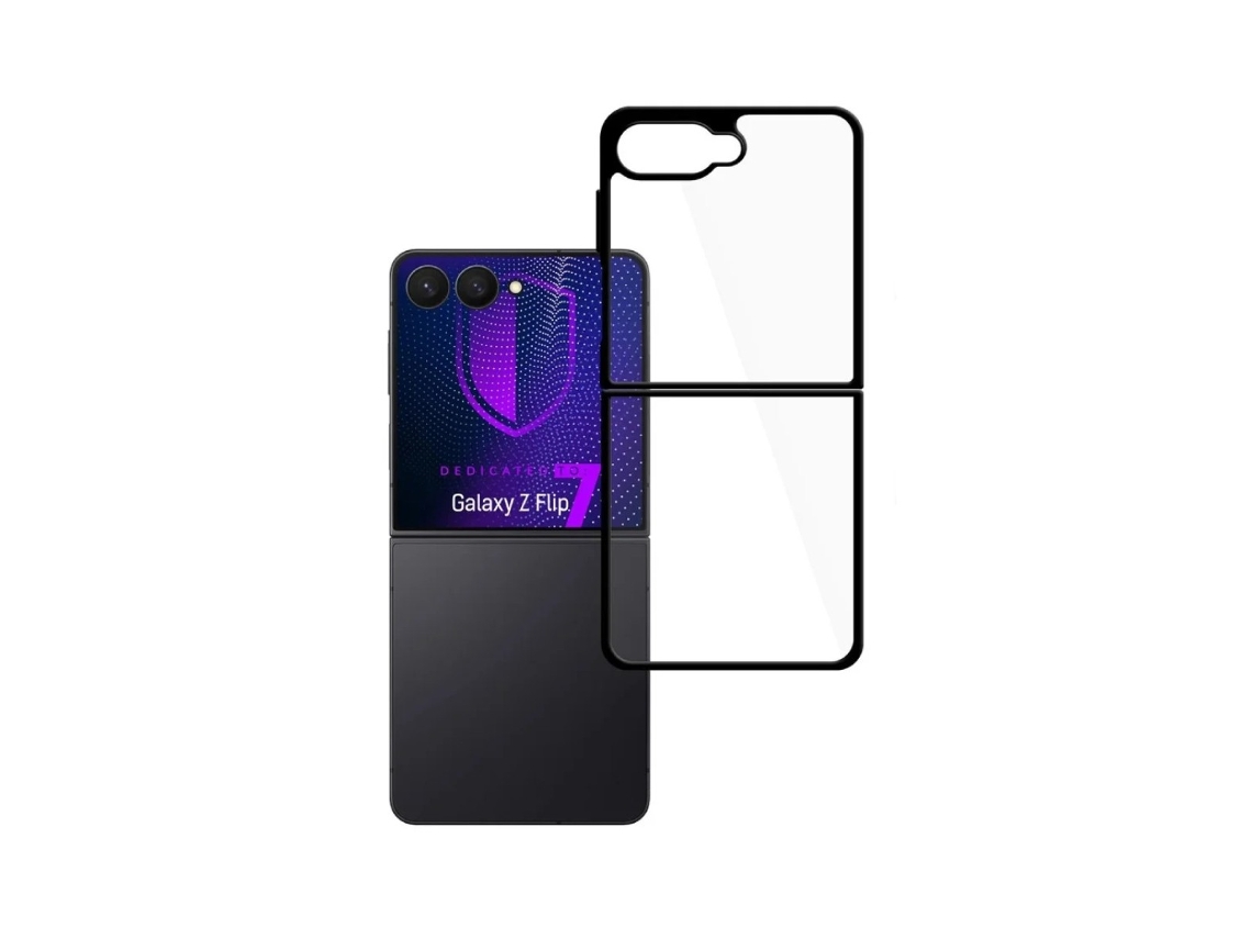 Capa Satin Armor 3mk Samsung Galaxy Z Flip 7 Preta