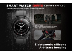 Smartwatch Idw18-Black Preto