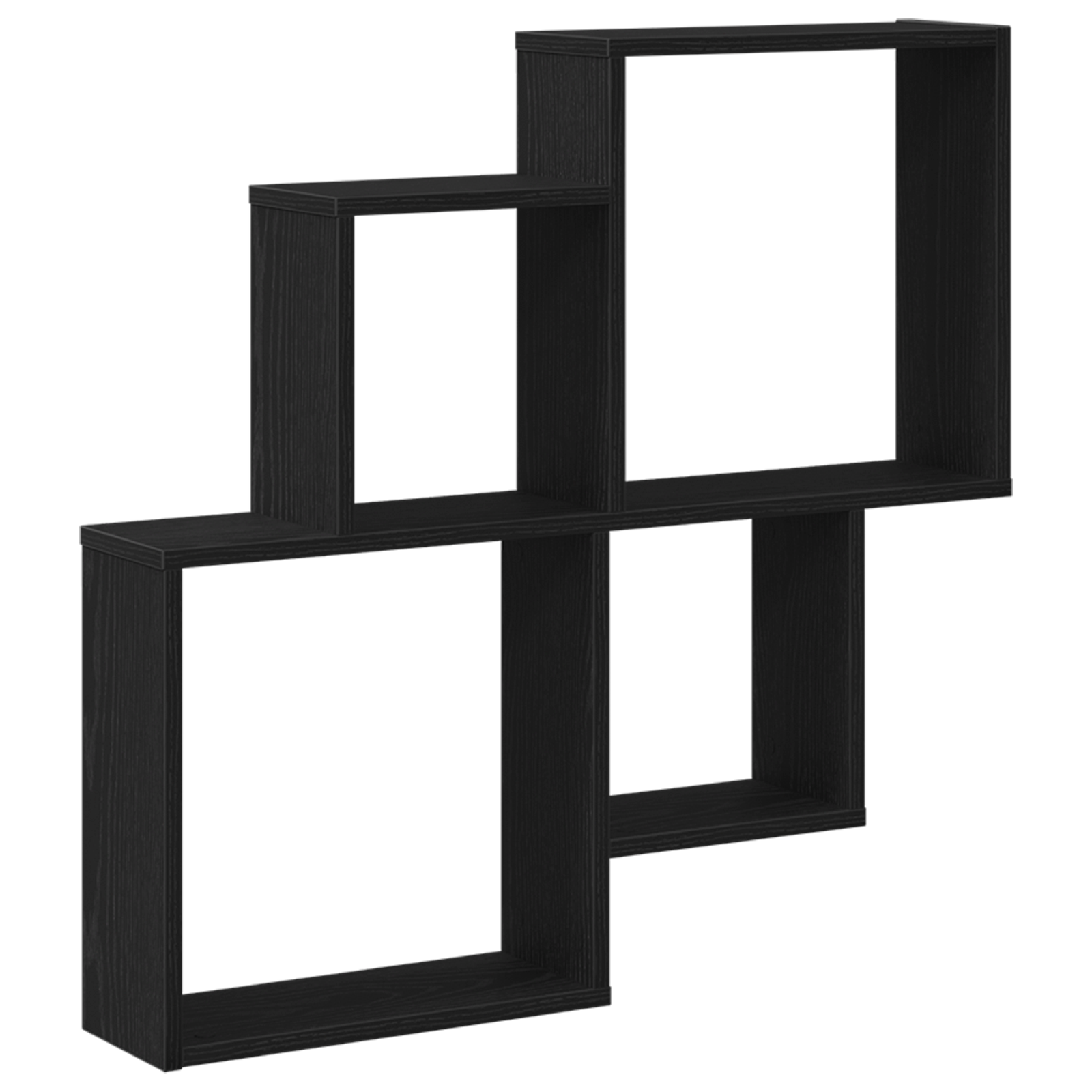 Conjunto 1 Prateleiras De Parede Vidaxl Preto Derivados De Madeira (80 X 15 X 78,5 Cm)