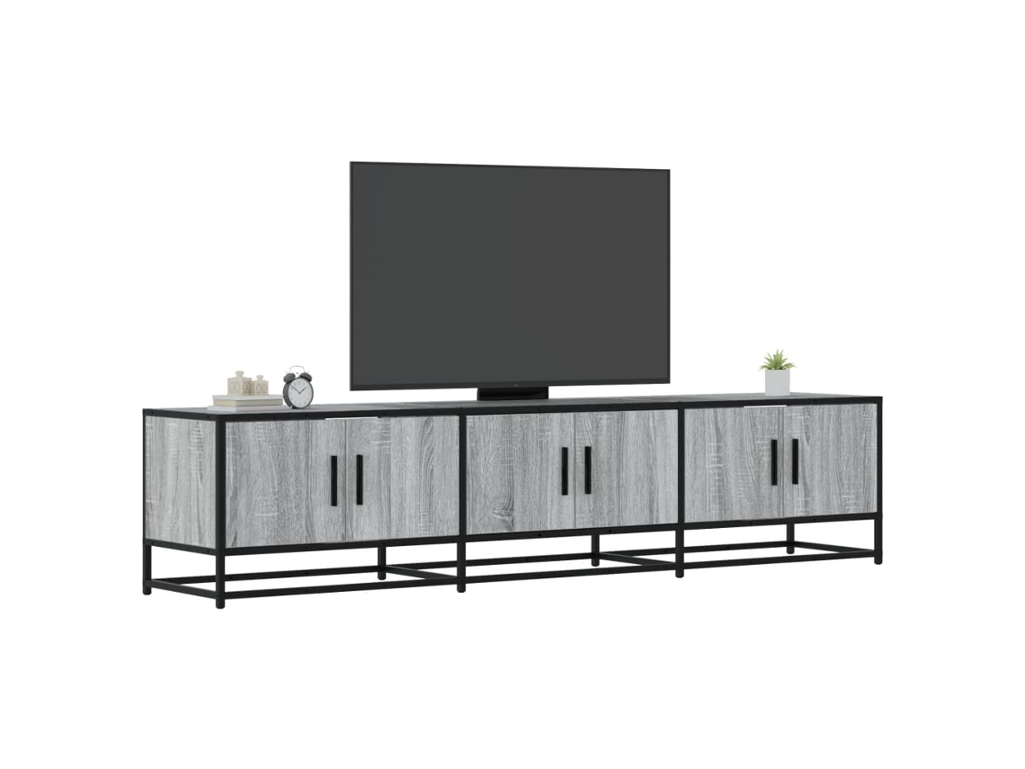 Vidaxl Móvel De Tv 180x35x41 Cm Derivados De Madeira Cinzento Sonoma