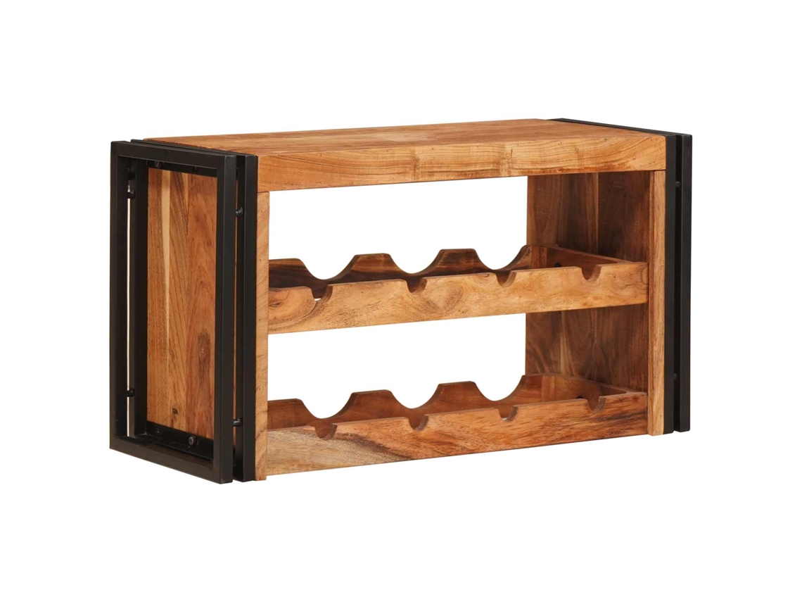 Vidaxl Escorredor De Vinho 80 X 45 X 33 Cm Madeira Sólida De Acácia