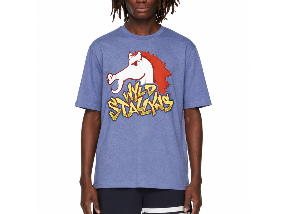 Rockinstone Bill And Ted Stallyns Heather Light Blue Adult T-shirt Size:xl