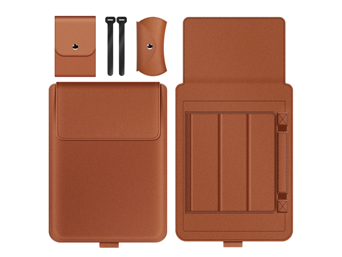 Bolsa Para Laptop (14 E 13 Polegadas), Ultra-fina, Portátil, Conjunto De 4 Peças Marrom.