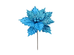 Pack de 6 Flores Artificiais Azul e Dourado LAXISCREED