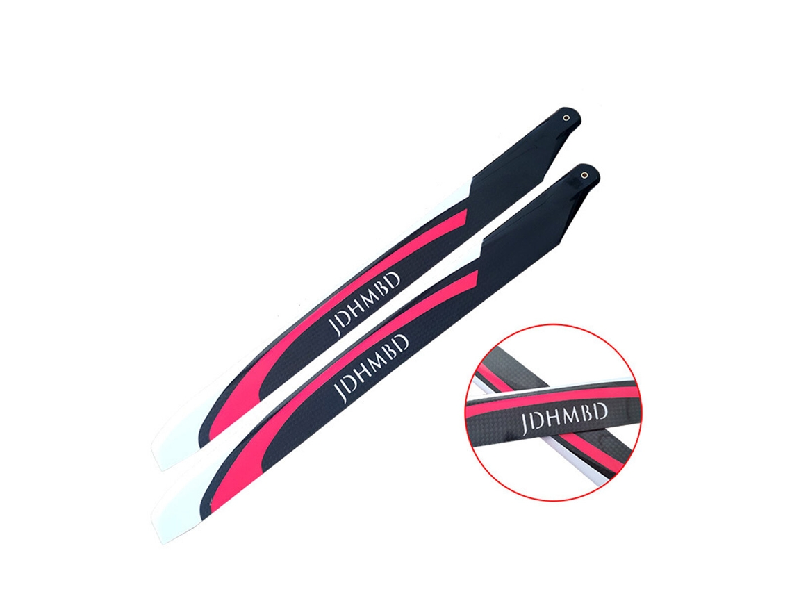 Hélice Principal em Fibra Carbono 95 Mm Jdhmbd Helicópteros 86/95/105/360/380/510/560 Mm, Compatível com as Peças Helicópteros Rc Align Alzrc. MDUG