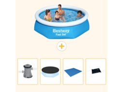 Bestway Piscina Bestway Fast Set Redonda - 244x61 Cm - 5-peças S214