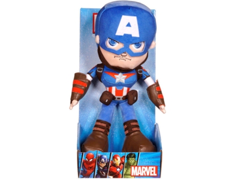 Peluche PLAY BY PLAY Action Capitan America Avengers Marvel 25cm