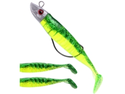 Lure (bionic Fish Lure, Crank Hook Design) Fish-shaped Lead Head Soft Fish T-tailed Bionic Lure