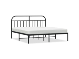 Bed Frame, Bed Frames Vidaxl Preto Aço (180 X 200 Cm)
