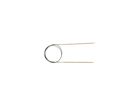 Aiguilles Circulares Fixas Knit Pro Basix Birch 40cm N°3,5 Madeira Leve E Resistente