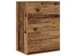 Conjunto 1 Buffet Moderno Vidaxl Castanho Derivados De Madeira (60 X 39 X 80 Cm)