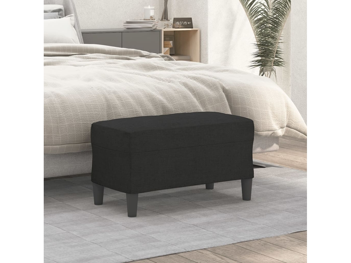 Vidaxl Banco 70x35x41 Cm Tecido Preto