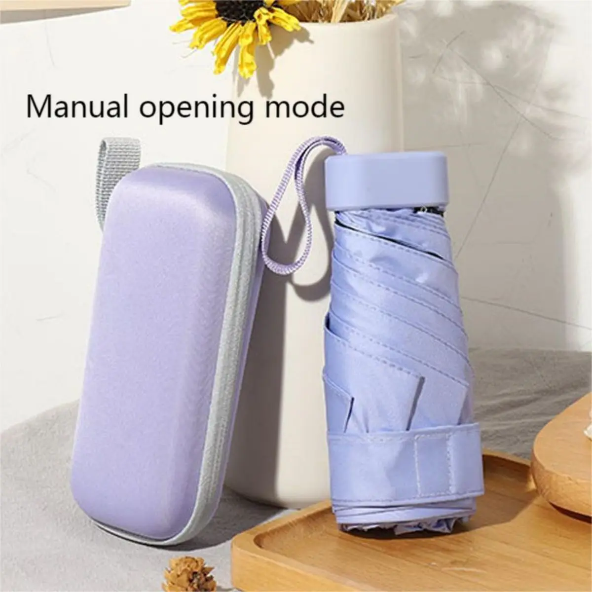 (roxo 6k) Mini Guarda-sol, Proteção Uv, Adequado Para Sol E Chuva.