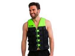 Colete Salva-Vidas Dual Verde Preto L-Xljobe