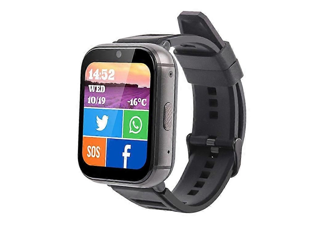 Relógio inteligente Uniwa DM66 4G com chamadas, tela IPS de 1,99 polegadas, Android 9.0, compatível com Wi-Fi e GPS. Ly Ebike