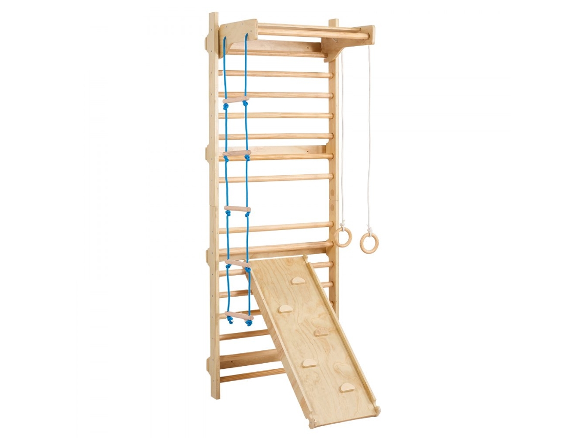 Conjunto De Escalada Infantil Em Madeira Com Acessórios E Certificação Tekmaquinas
