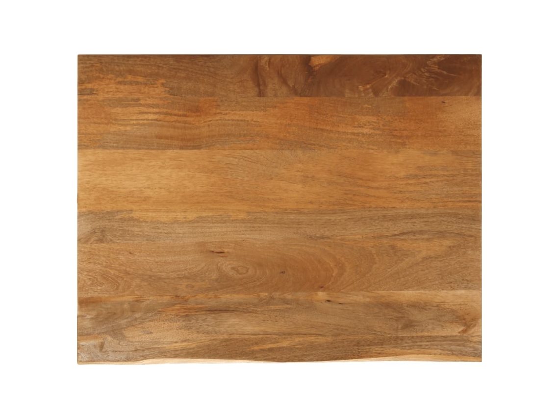 Vidaxl Tampo De Mesa C/ Borda Viva 110x80x2,5 Cm Mangueira Maciça
