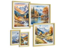Conjunto De Pinturas Rios De Montanha Farol Espelharte (5 Peças)