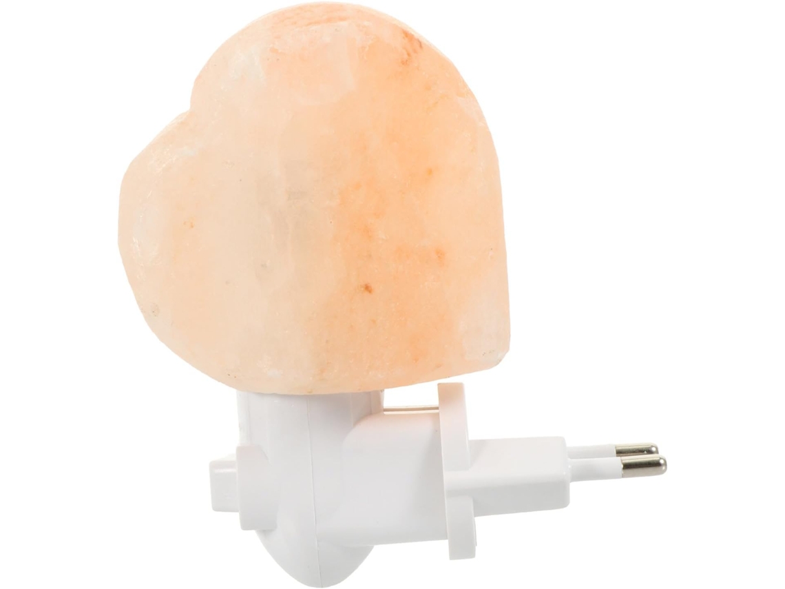 Luminária Noturna Led Em Formato De Coração Com Pedra Cristal