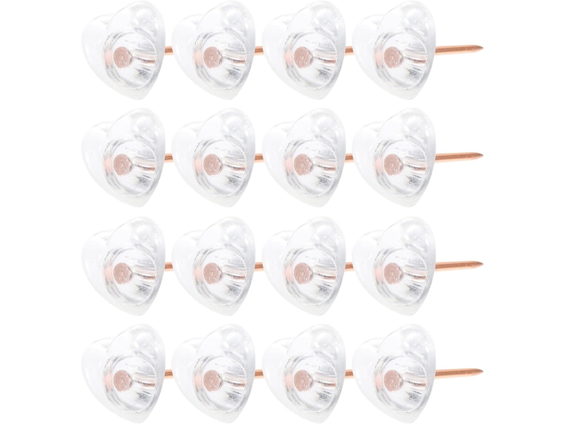 Shineofi Tachinhas Decorativas Em Formato Coração, Metal Feitas E Pp, Caixa Com 100 Unidades, Ideais Para Murais E